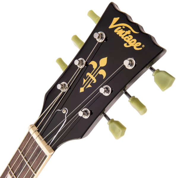 Guitarra Vintage Reissued V100 BLK LP Black - Imagem 9