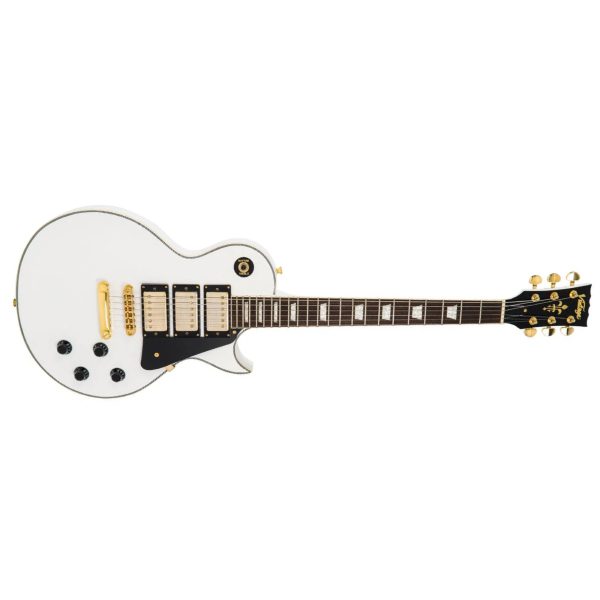 Guitarra Vintage Reissued V1003 AW LP arctic White - Imagem 9