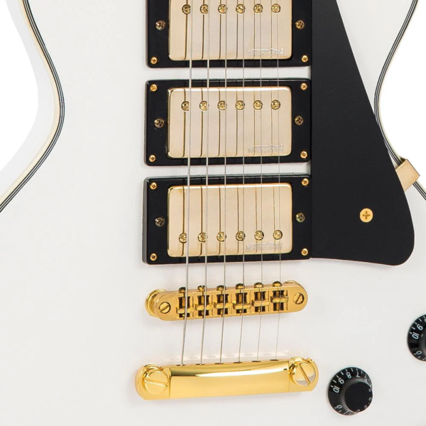 Guitarra Vintage Reissued V1003 AW LP arctic White - Imagem 4