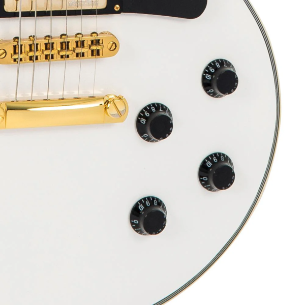 Guitarra Vintage Reissued V1003 AW LP arctic White - Imagem 3