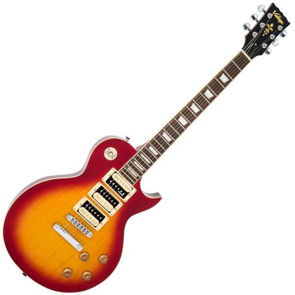Guitarra Vintage Reissued V1003 CSB LP Cherry Sunburst - Imagem 3