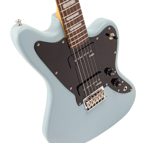 Guitarra Vintage Reissued V65HBL Jaguar Hardtail Satin Blue - Imagem 8