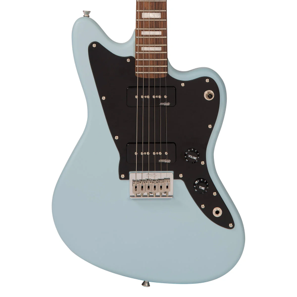Guitarra Vintage Reissued V65HBL Jaguar Hardtail Satin Blue - Imagem 2
