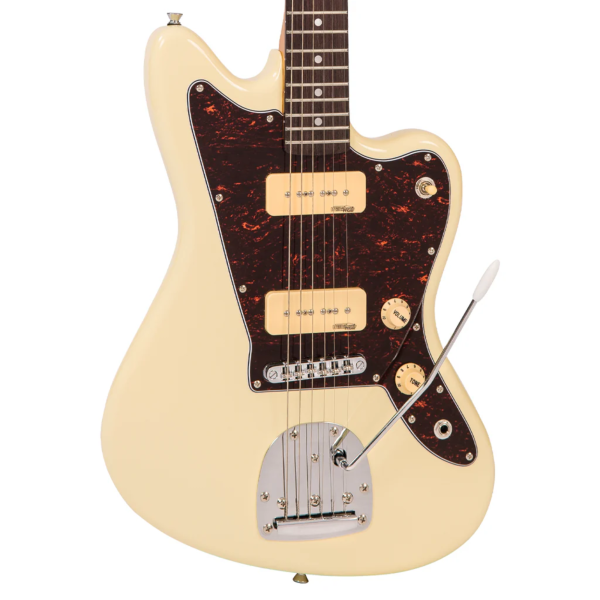 Guitarra Vintage Reissued V65VVW Jaguar Vibrato Vintage White - Imagem 5