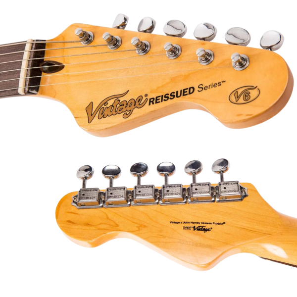Guitarra Vintage Reissued V6LB Strato Laguna Blue - Imagem 7