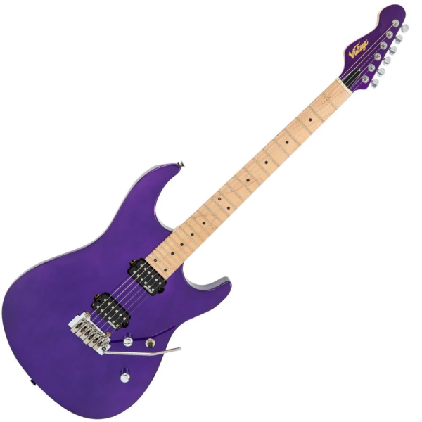 Guitarra Vintage Reissued V6M24PL Strato Pasadena Purple - Imagem 2