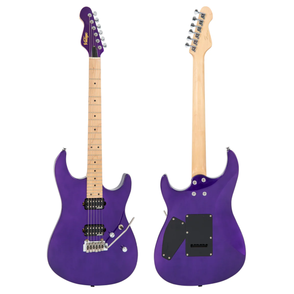 Guitarra Vintage Reissued V6M24PL Strato Pasadena Purple - Imagem 3
