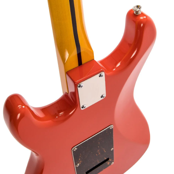 Guitarra Vintage Reissued V6MFR Strato Firenza Red - Imagem 4