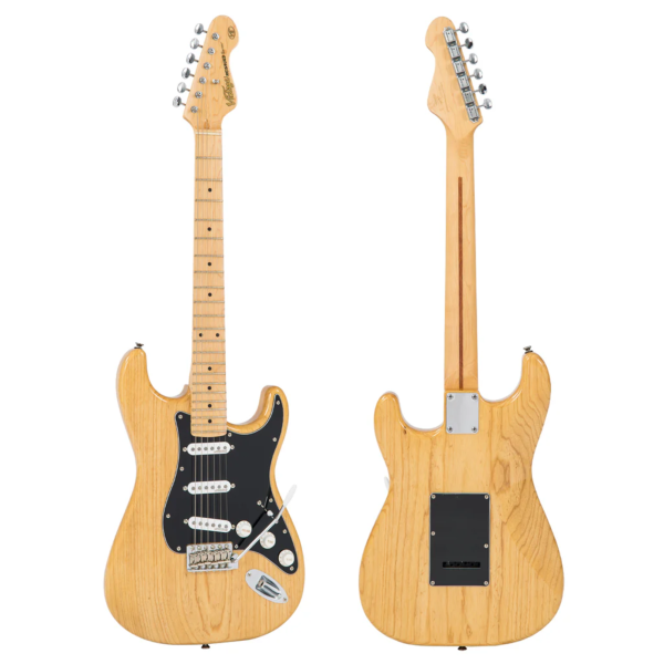 Guitarra Vintage Reissued V6MNAT Strato Natural Ash - Imagem 4