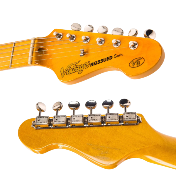 Guitarra Vintage Reissued V6MSSB Strato Maple Fingerboard-SS - Imagem 8