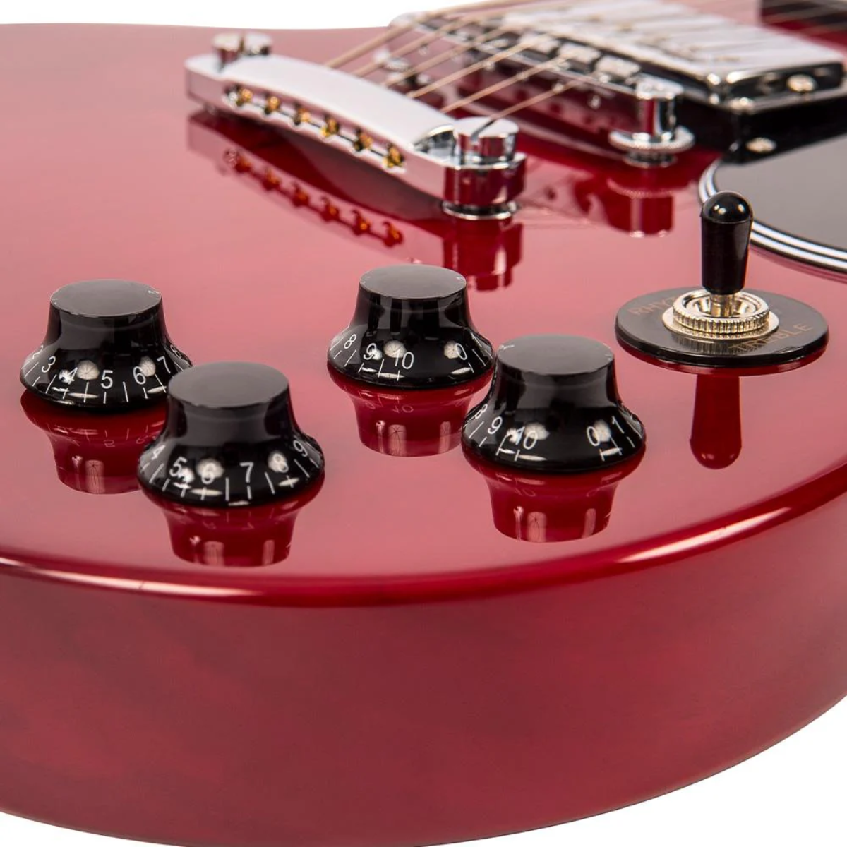 Guitarra Vintage Reissued VS6 SG Cherry Red - Imagem 7