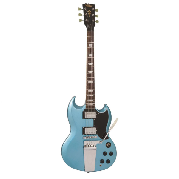 Guitarra Vintage Reissued VS6BGHB Tailpiece-gun Hill Blue