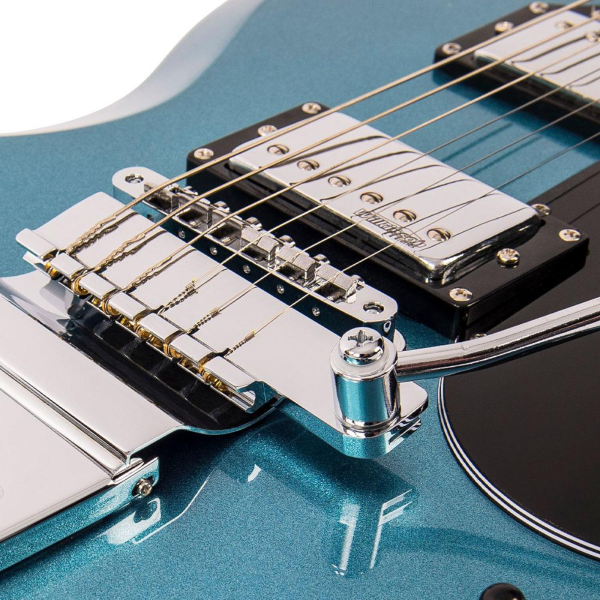 Guitarra Vintage Reissued VS6BGHB Tailpiece-gun Hill Blue - Imagem 5