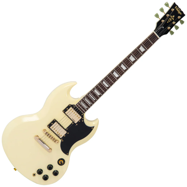 Guitarra Vintage Reissued VS6VW Gold Hardware Vintage White - Imagem 2