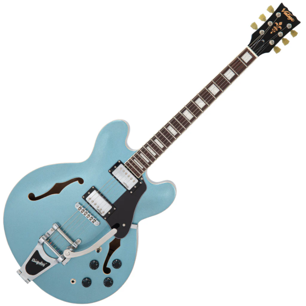 Guitarra Vintage Reissued VSA500BGHB Semiacustica Bigsby-Gun - Imagem 2