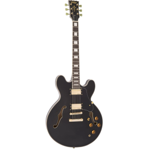 Guitarra Vintage Reissued VSA500GBK Semiacústica Gold Black