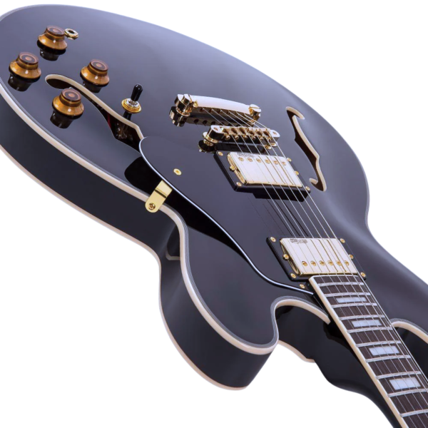 Guitarra Vintage Reissued VSA500GBK Semiacústica Gold Black - Imagem 6