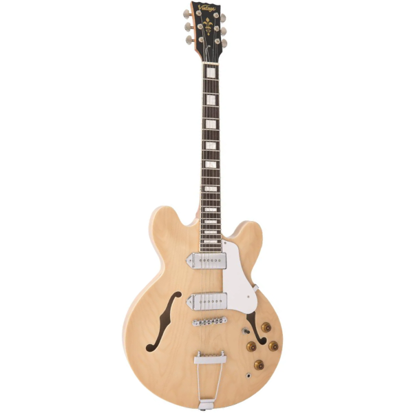 Guitarra Vintage Reissued VSA500PM Semiacústica Natural Maple