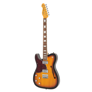 Guitarra Vintage Revo LVRD 850 TS Canhoto Midline Tele 2 Tone Sunburst
