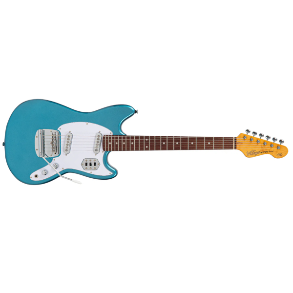 Guitarra Vintage Revo VRCT 22 BBL Colt SS Twin Bayview Blue - Imagem 7