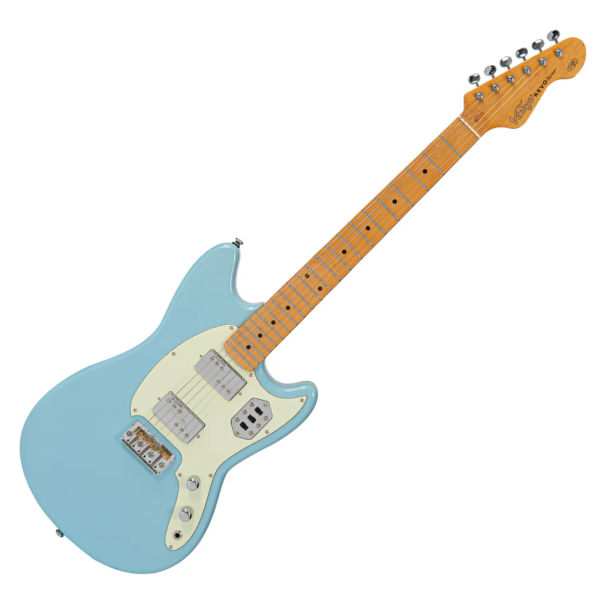 Guitarra Vintage Revo VRCT 55 LB Colt Hh Twin Hardtail Laguna Blue - Imagem 3