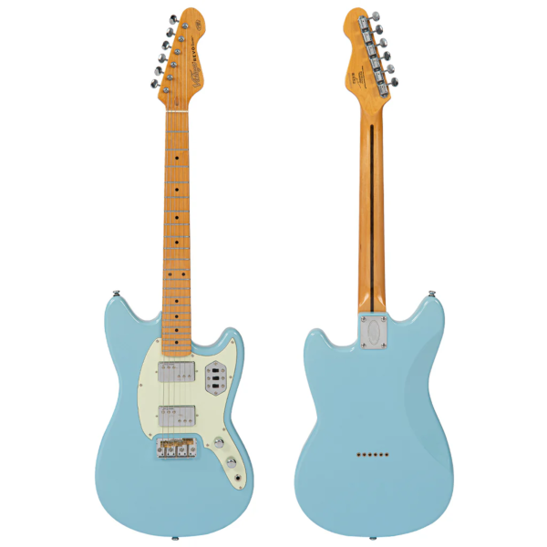 Guitarra Vintage Revo VRCT 55 LB Colt Hh Twin Hardtail Laguna Blue - Imagem 8