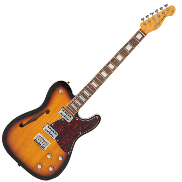 Guitarra Vintage Revo VRD 850 TS Midline TeLe 2 Tone Sunburst - Imagem 3
