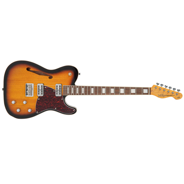 Guitarra Vintage Revo VRD 850 TS Midline TeLe 2 Tone Sunburst - Imagem 4