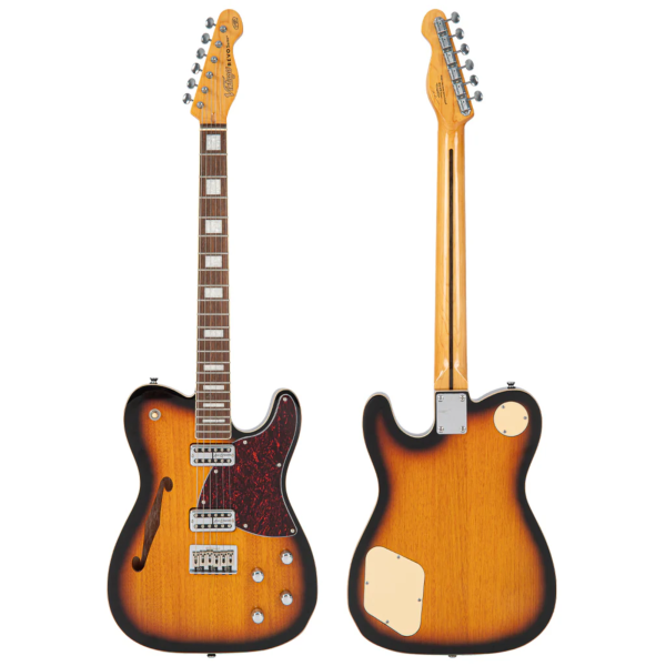 Guitarra Vintage Revo VRD 850 TS Midline TeLe 2 Tone Sunburst - Imagem 8