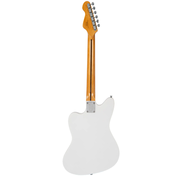 Guitarra Vintage Revo VRS 652 AW Surfmaster Thinline Twin Arctic White - Imagem 2