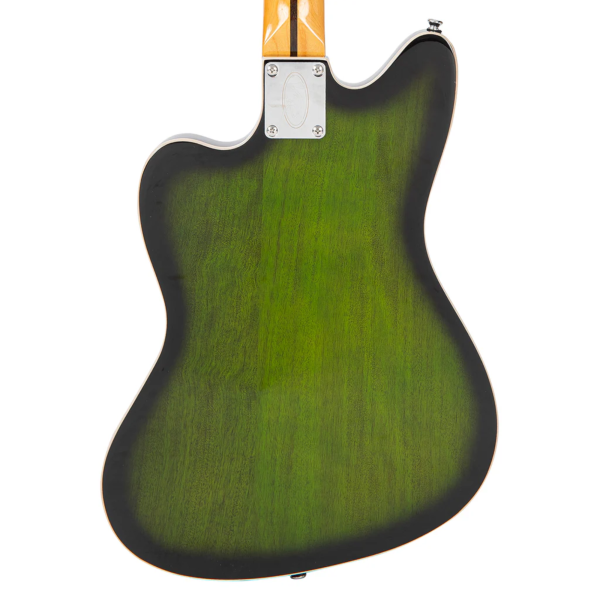 Guitarra Vintage Revo VRS 652 GB Surfmaster Thiline Twin Green Burst - Imagem 6