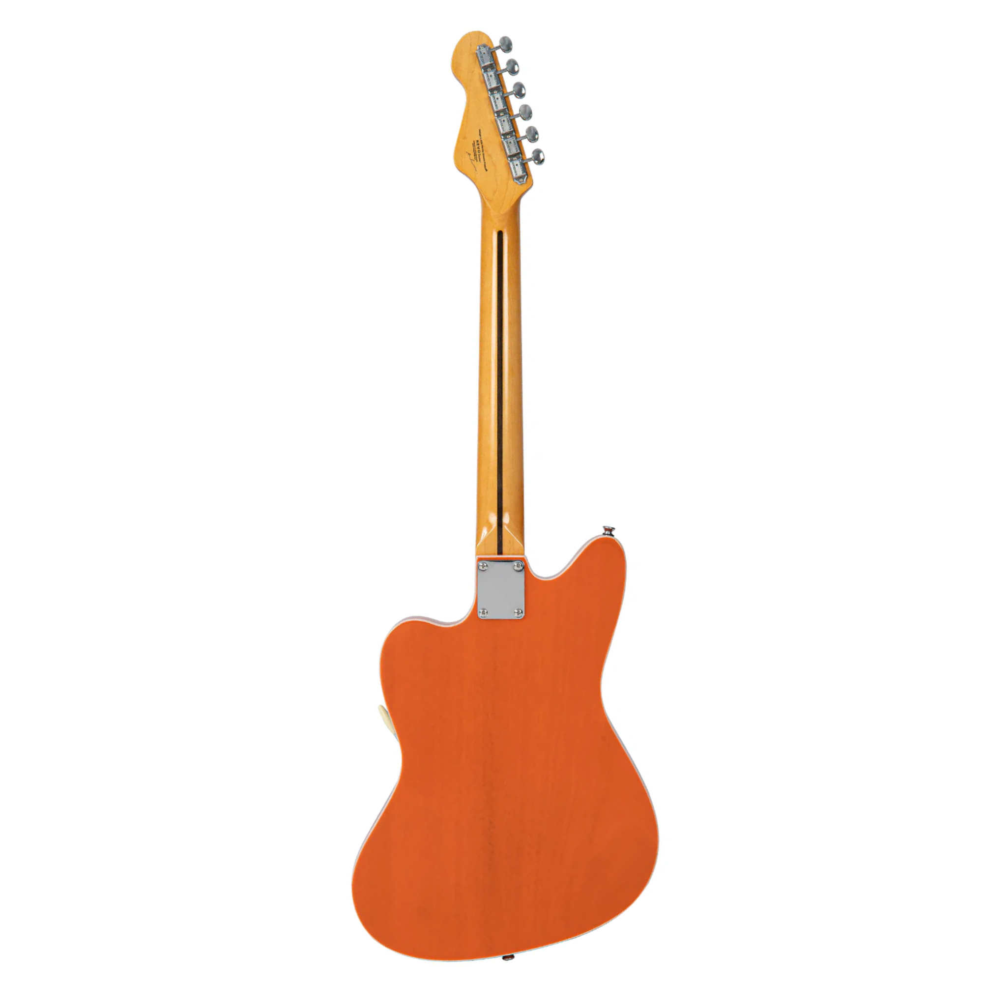 Guitarra Vintage Revo VRS 652 TO Surfmaster Thinline Twin Trans Orange - Imagem 2