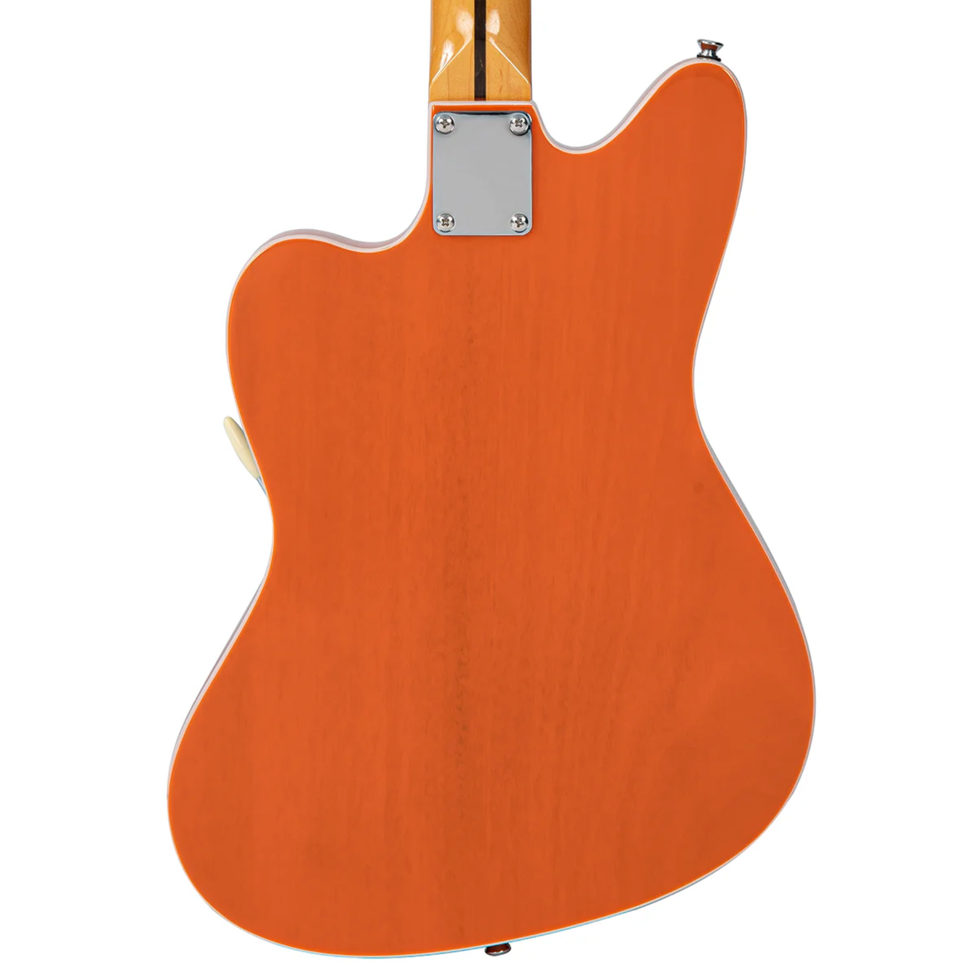 Guitarra Vintage Revo VRS 652 TO Surfmaster Thinline Twin Trans Orange - Imagem 6