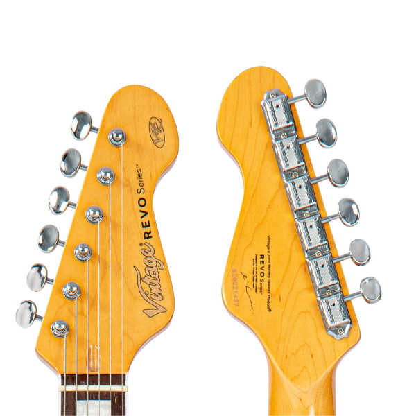 Guitarra Vintage Revo VRS 654 FR Surfmaster Quad-Firenza Red - Imagem 7