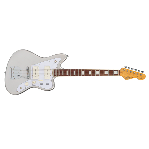 Guitarra Vintage Revo VRS 659 SM Surfmaster 90' Metallic Silver - Imagem 4