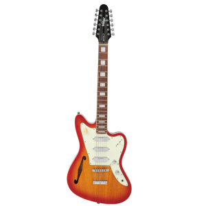 Guitarra Vintage Revo VRST 6512 RG Surfmaster Thinline 12 Revoglo