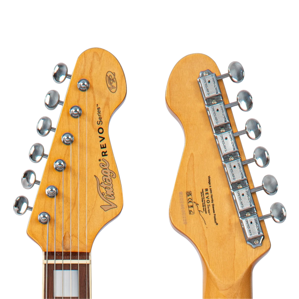 Guitarra Vintage Revo VRX 6 AW Deluxe Strato Arctic White - Imagem 7