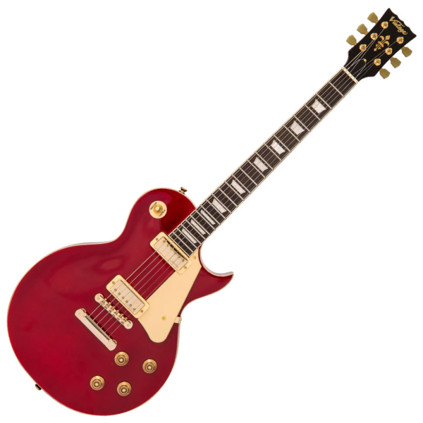 Guitarra Vintage V100MWR LP Mini Double Coil Wine Red - Imagem 3