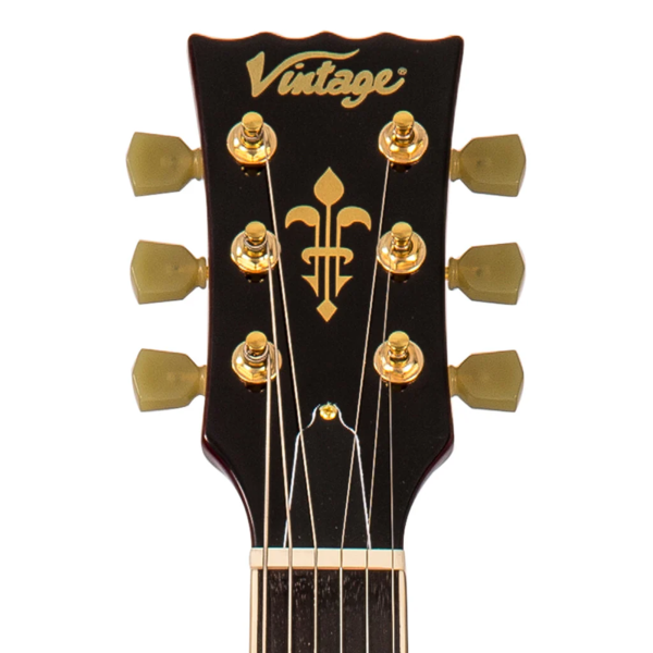 Guitarra Vintage V100MWR LP Mini Double Coil Wine Red - Imagem 5