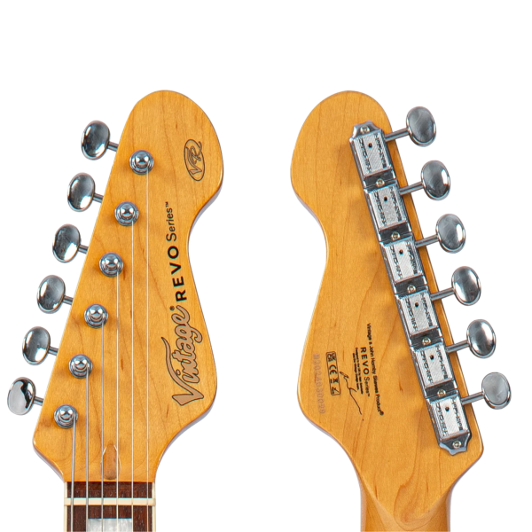 Guitarra Vintage VRS 659 AB Surfmaster 90 - Amberburst - Imagem 7