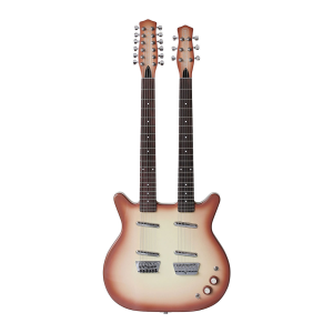 Doubleneck Danelectro 6/4 Strings Copper Burst