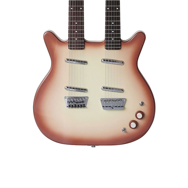 Doubleneck Danelectro 6/4 Strings Copper Burst - Imagem 3
