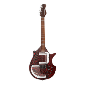 Sitar Danelectro RDC 6/13 - Red Crackle