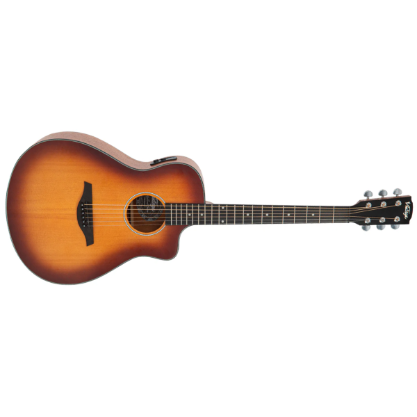 Violao Vintage VEC 300 C Pacific Coast B FolK EL AC Cherry Burst - Imagem 3