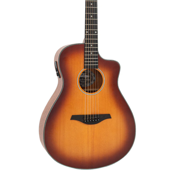 Violao Vintage VEC 300 C Pacific Coast B FolK EL AC Cherry Burst - Imagem 4