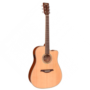 Violão Vintage VEC 501 N EL-AC Dreadnought Cutway