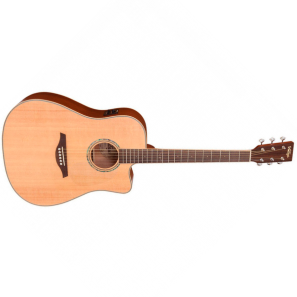 Violão Vintage VEC 501 N EL-AC Dreadnought Cutway - Imagem 3