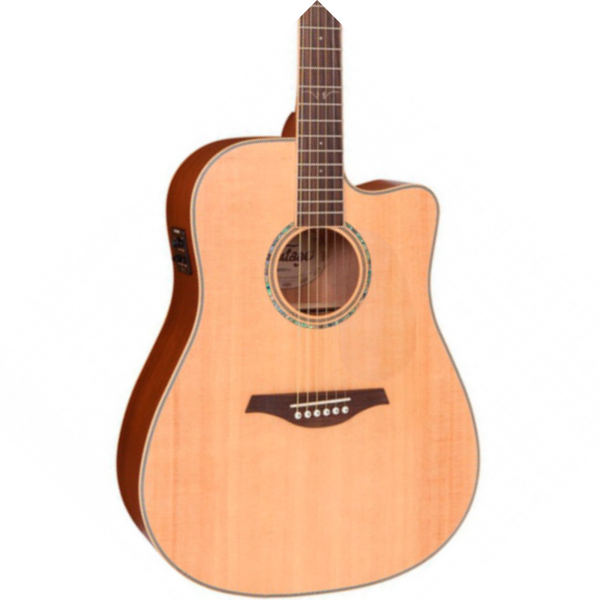 Violão Vintage VEC 501 N EL-AC Dreadnought Cutway - Imagem 4