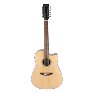 Violão Vintage VEC 501 12 Cordas SN Elétrico Natural Satin