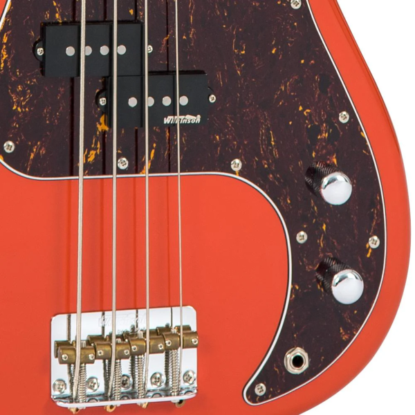 Contrabaixo Vintage Reissued V4MFR P. Bass Firenza Red - Imagem 8